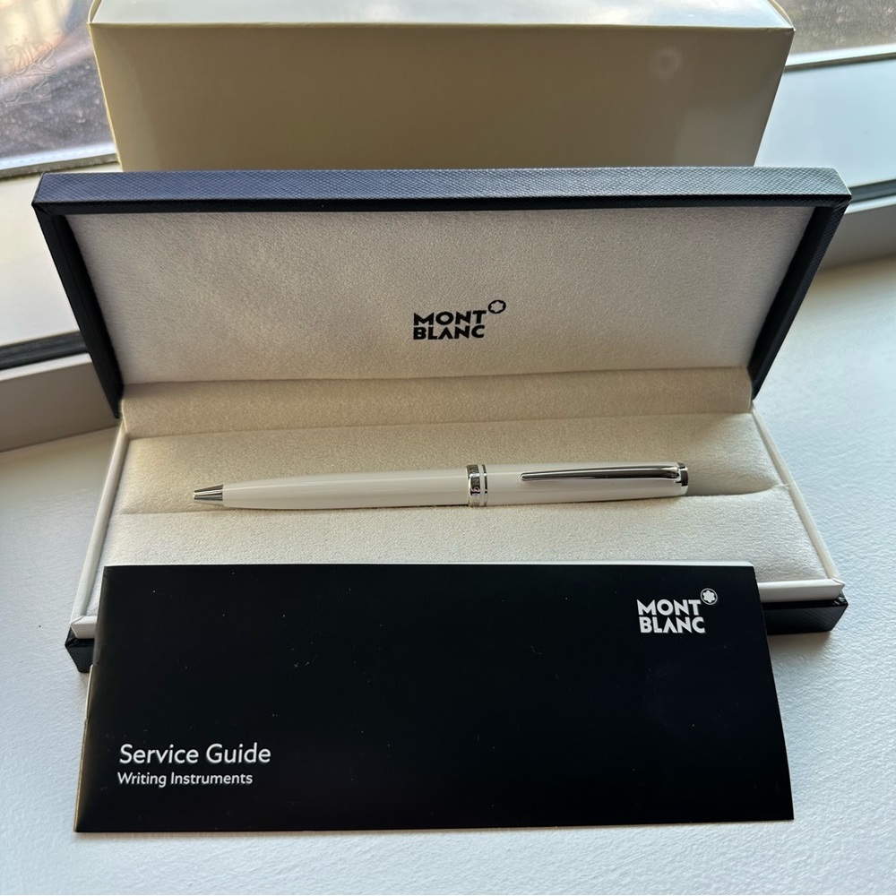 MONTBLANC Cruise Collection White Ballpoint Pen NEW